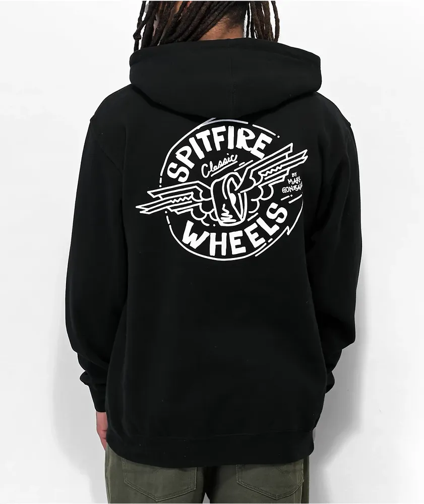 Spitfire black hoodie 2025