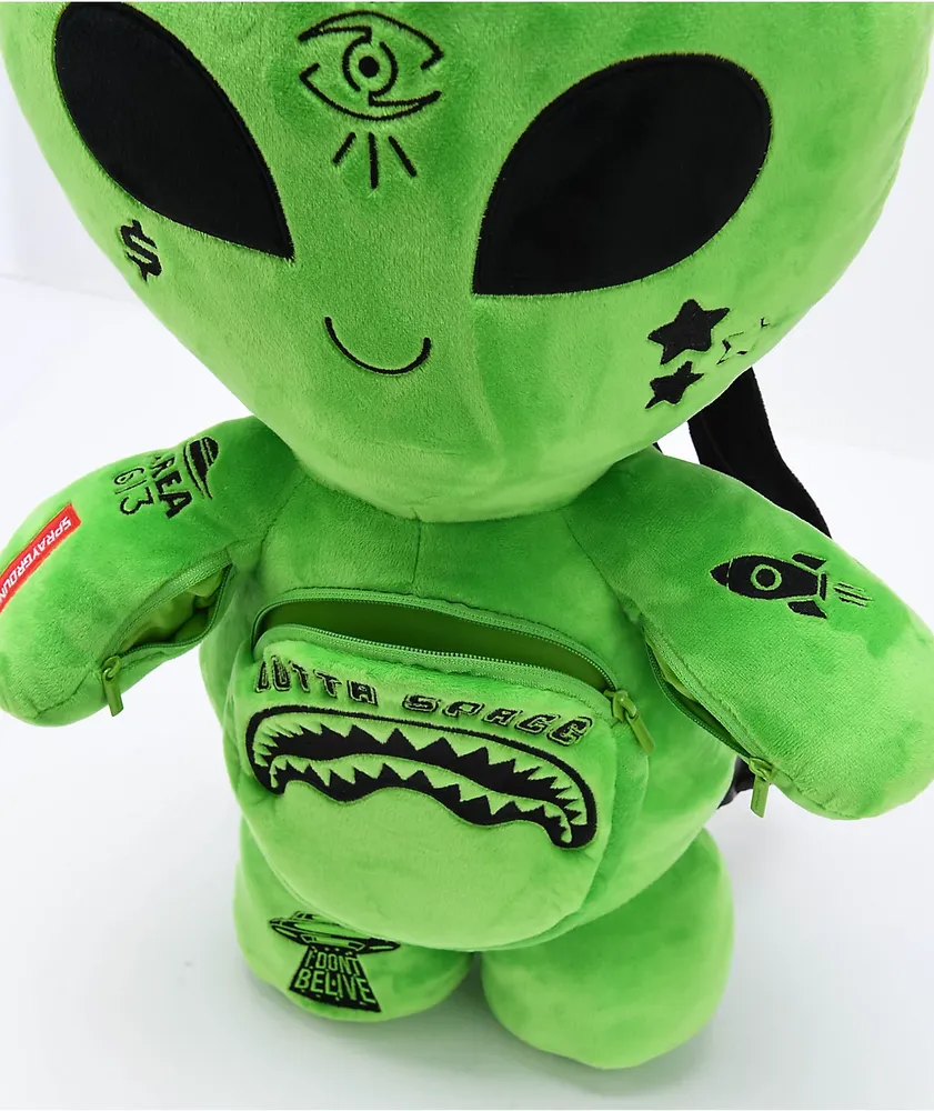 Green alien backpack store