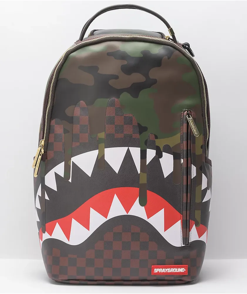 Sprayground sharks deals in paris camo