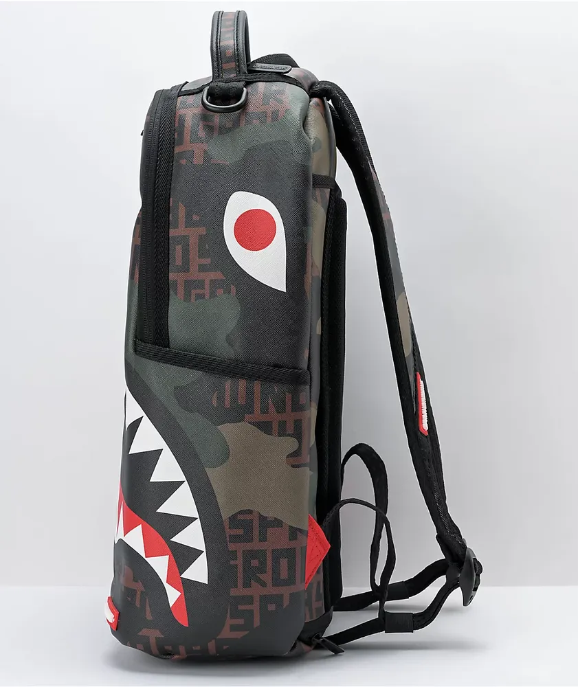 Sprayground Camoinfinity Deluxe Brown Camo Backpack Coquitlam Centre