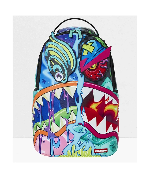 Sprayground Crazy Shark Split DLX Backpack at CoolSprings Galleria