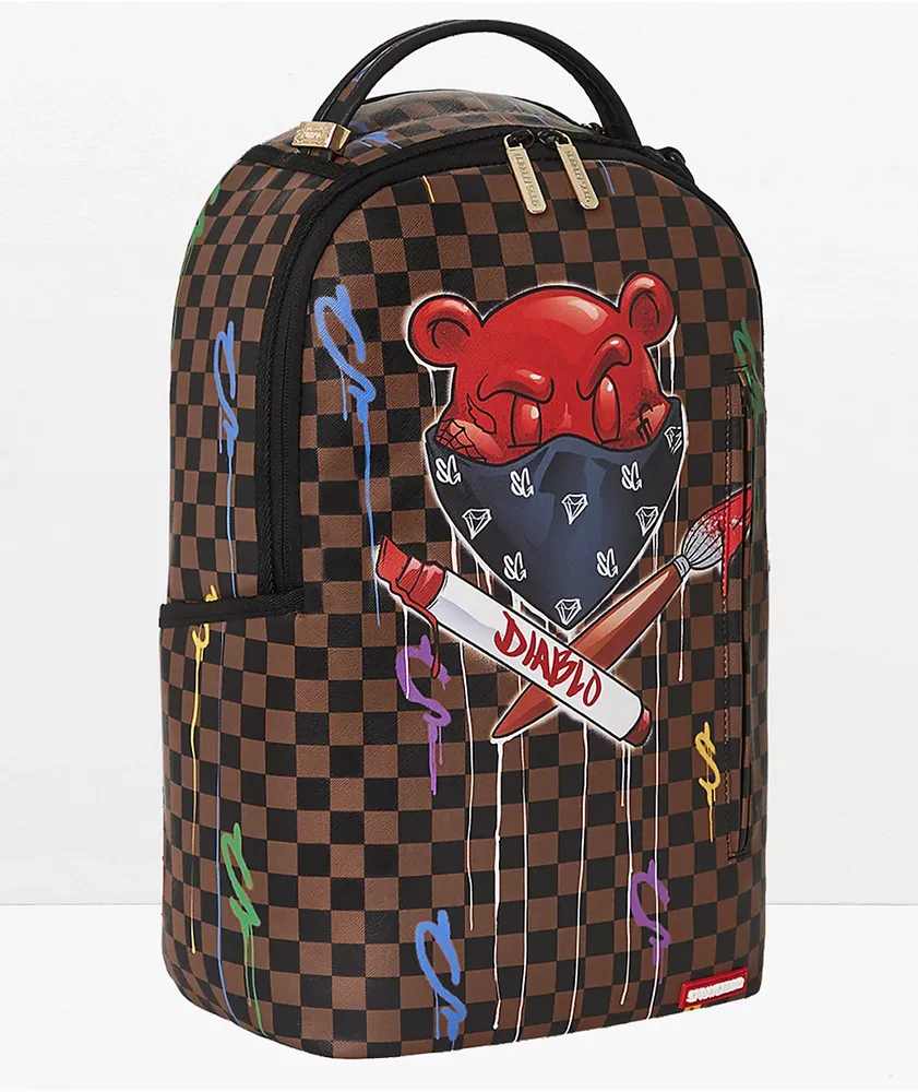Sprayground villain bear backpack top