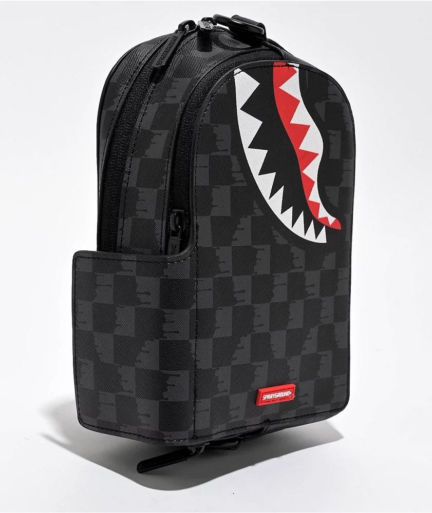 Sprayground Drip Checker Crossbody Bag | MainPlace Mall
