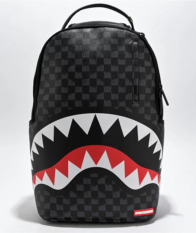 Sprayground Camo Drip Sharks in Paris Backpack at Hamilton