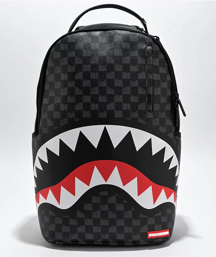 SPRAYGROUNDシャークデザインリュック Sprayground Drip Checkerboard Shark Backpack at Hamilton Place in