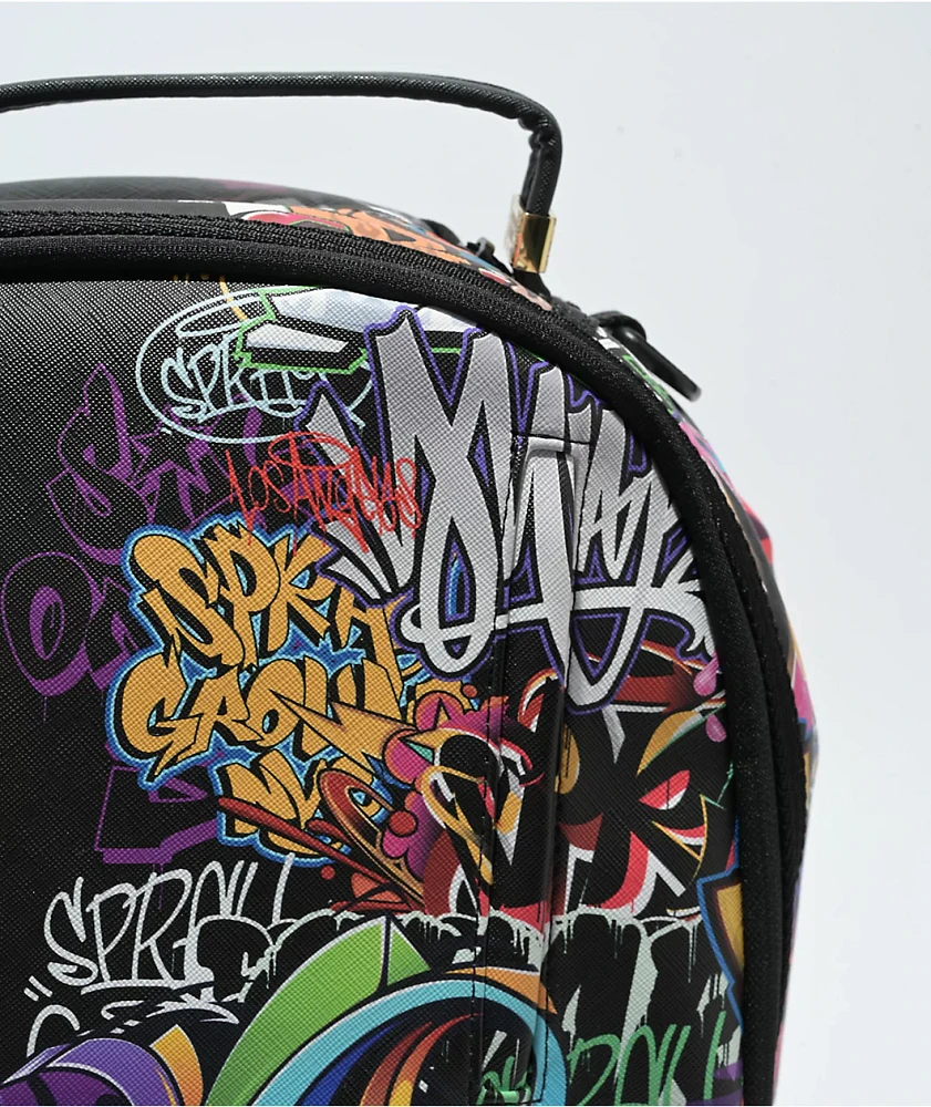 Sprayground Half Graffiti Black Backpack | Arden Fair