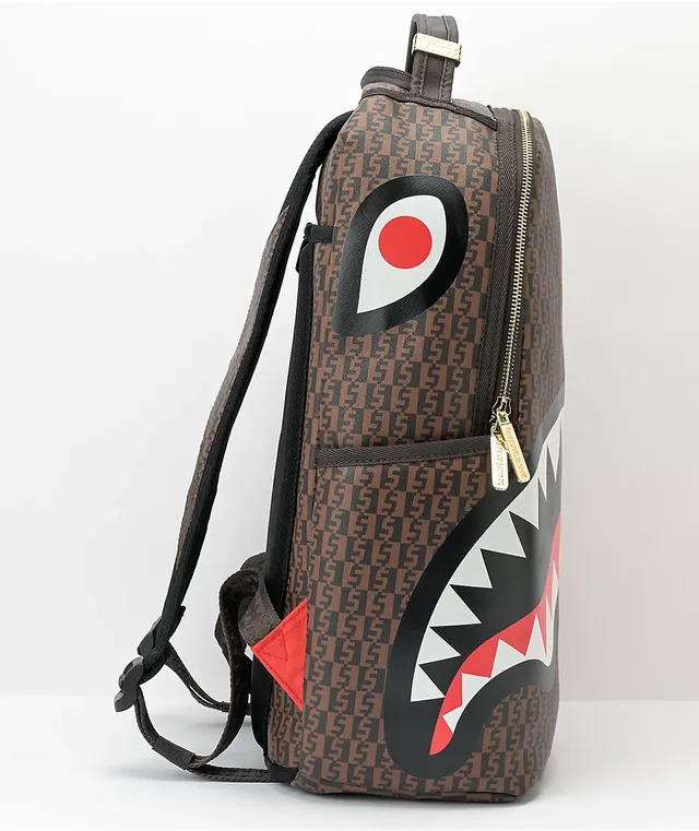 バッグ・カバンその他 SPRAYGROUND Men Bags D7507 PEEKING CHARACTER CHECK Brown Sprayground Peeking Checker Brown Backpack | Zumiez