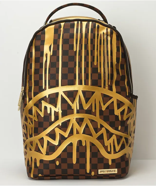 Sprayground gold shop backpack