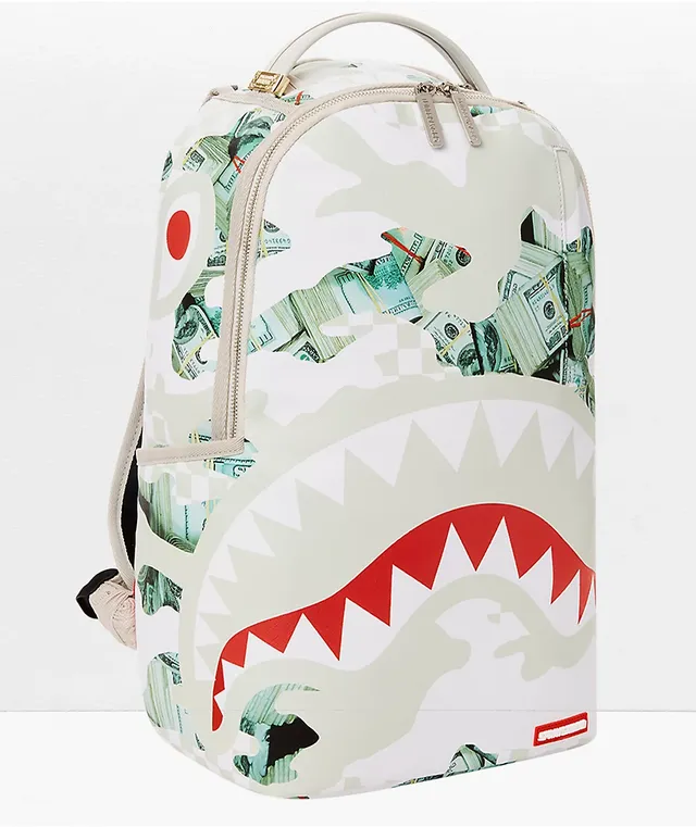 Sprayground Powder Shark White Backpack Shop Midtown