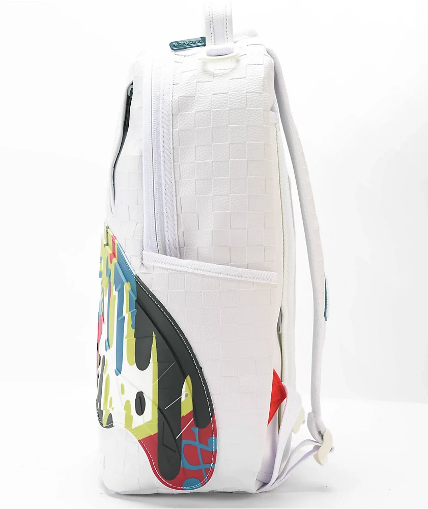 バッグ SPRAYGROUND / White Shark DLXSV Backpack Sprayground Shark Trip DLXSV White Backpack | MainPlace Mall