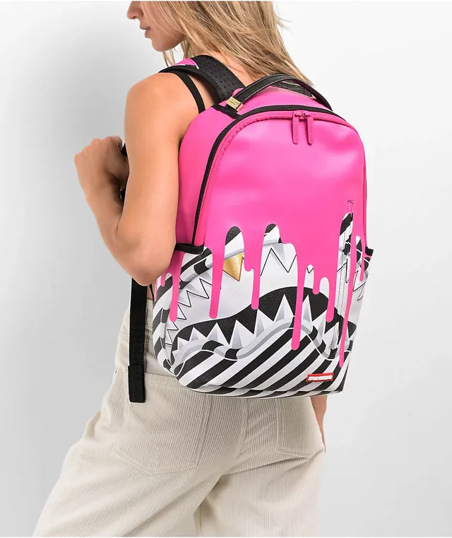 Sprayground Sharkmouth Pink Drips DLX Backpack Hamilton Place