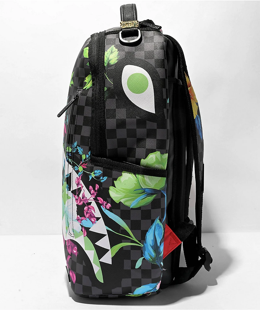 Sprayground Sip Neon DLXSV Black Checker Backpack at CoolSprings
