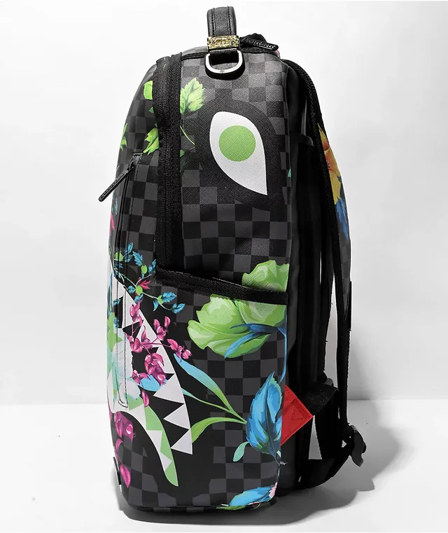 Sprayground rubber checkered deals logo backpack