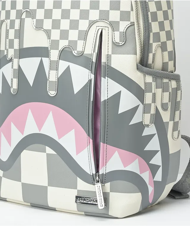 Sprayground XTC La Palais Deluxe Grey Leather Backpack at
