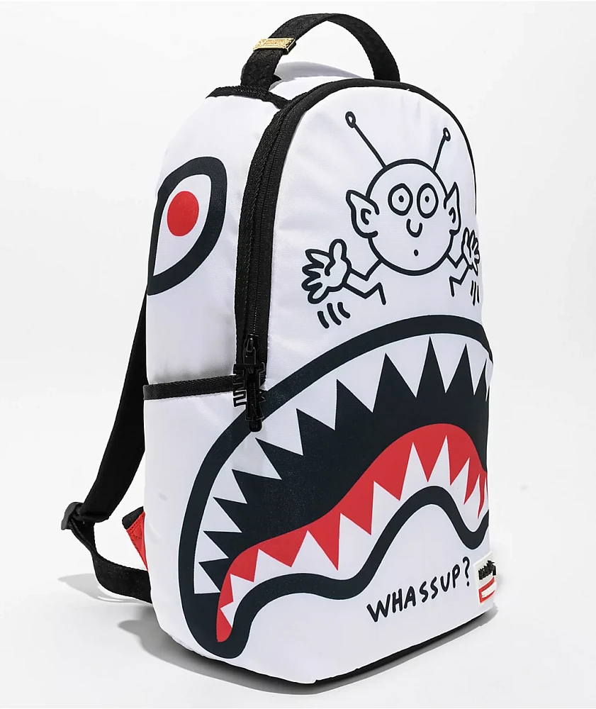SPRAYGROUND Keith Haring リュック Sprayground x Keith Haring White Backpack | Connecticut Post Mall