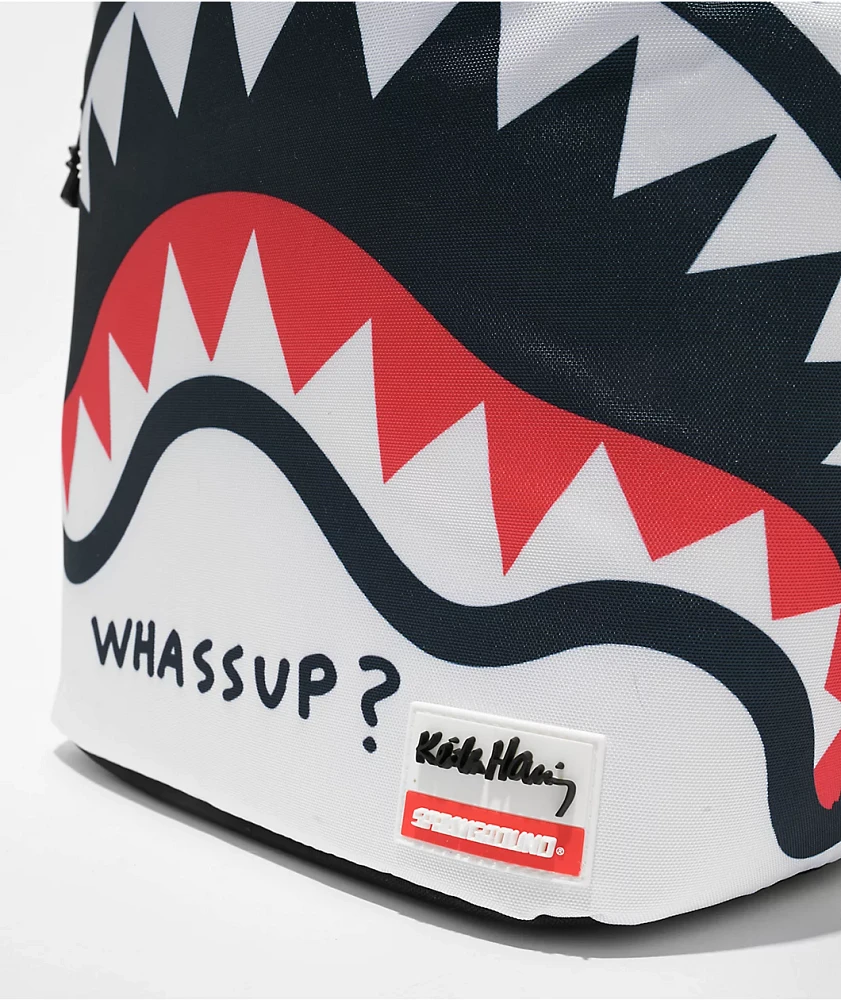 Sprayground x Keith Haring White Backpack | Arden Fair
