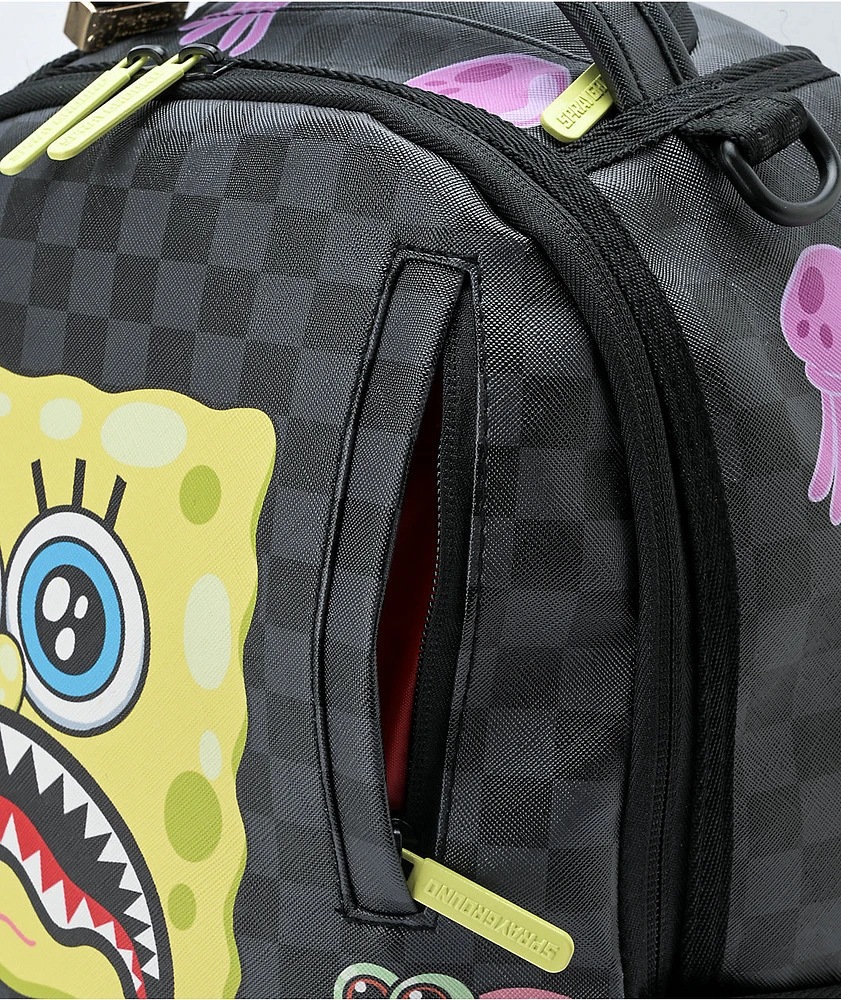 Sprayground x Nickelodeon SpongeBob Bubble Check Black Backpack Mall