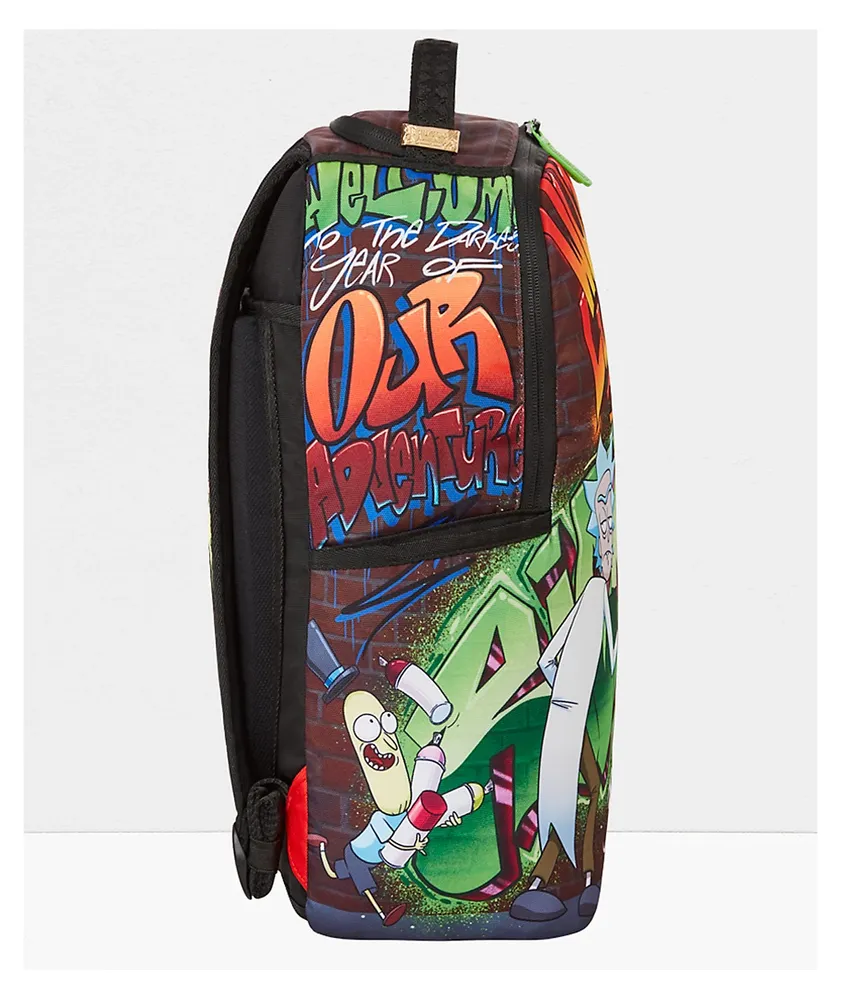 Sprayground x Rick And Morty Graffiti Black Backpack Coquitlam