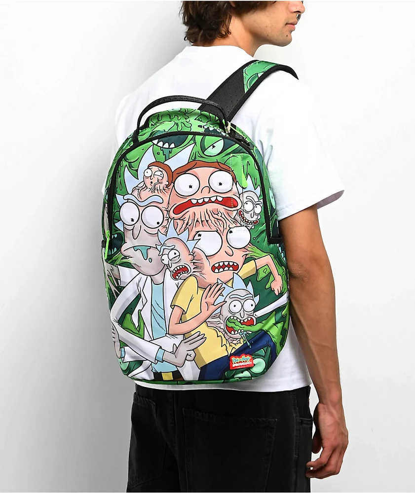 Sprayground x Rick and Morty Fusion Green Backpack | Liberty Center