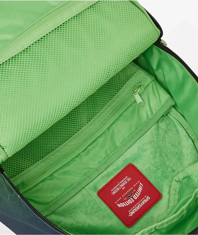 Sprayground x Rick Morty Shark Bite Green Backpack Vancouver Mall