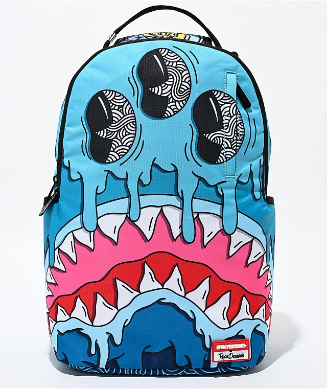 Sprayground 限定版 ボディバッグ サメ Sprayground x Rodri Designs Melting Shark Backpack | Liberty Center