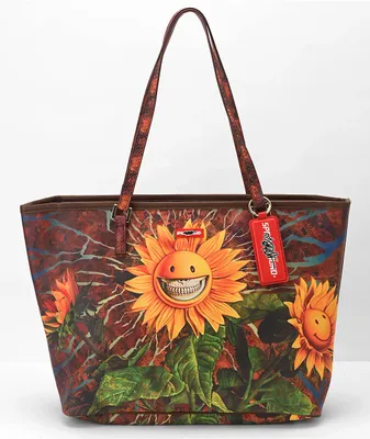 Sprayground shark best sale flower tote bag
