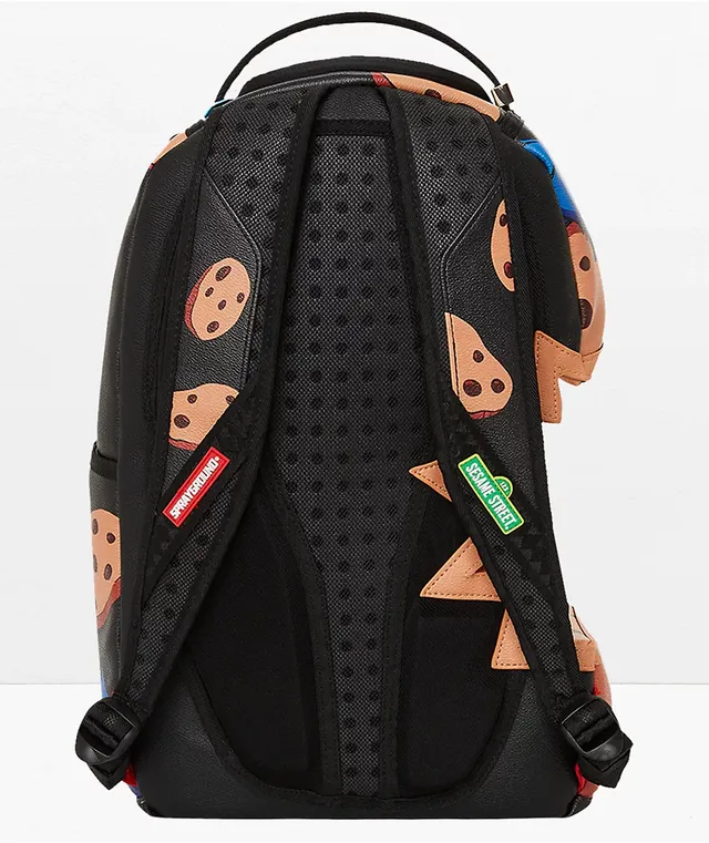Sprayground x Sesame Street Cookie Monster Bubble Blue Leather