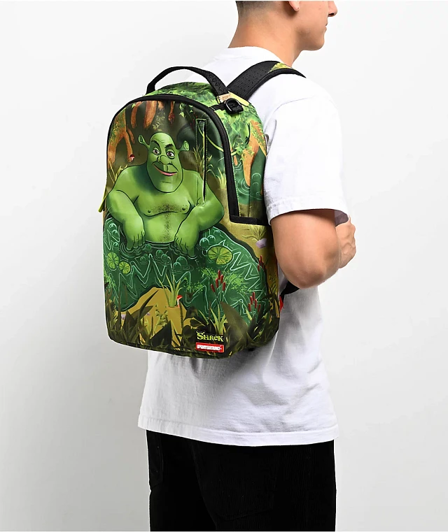 Sprayground x Shrek Wet Swamp Green Backpack | Pueblo Mall