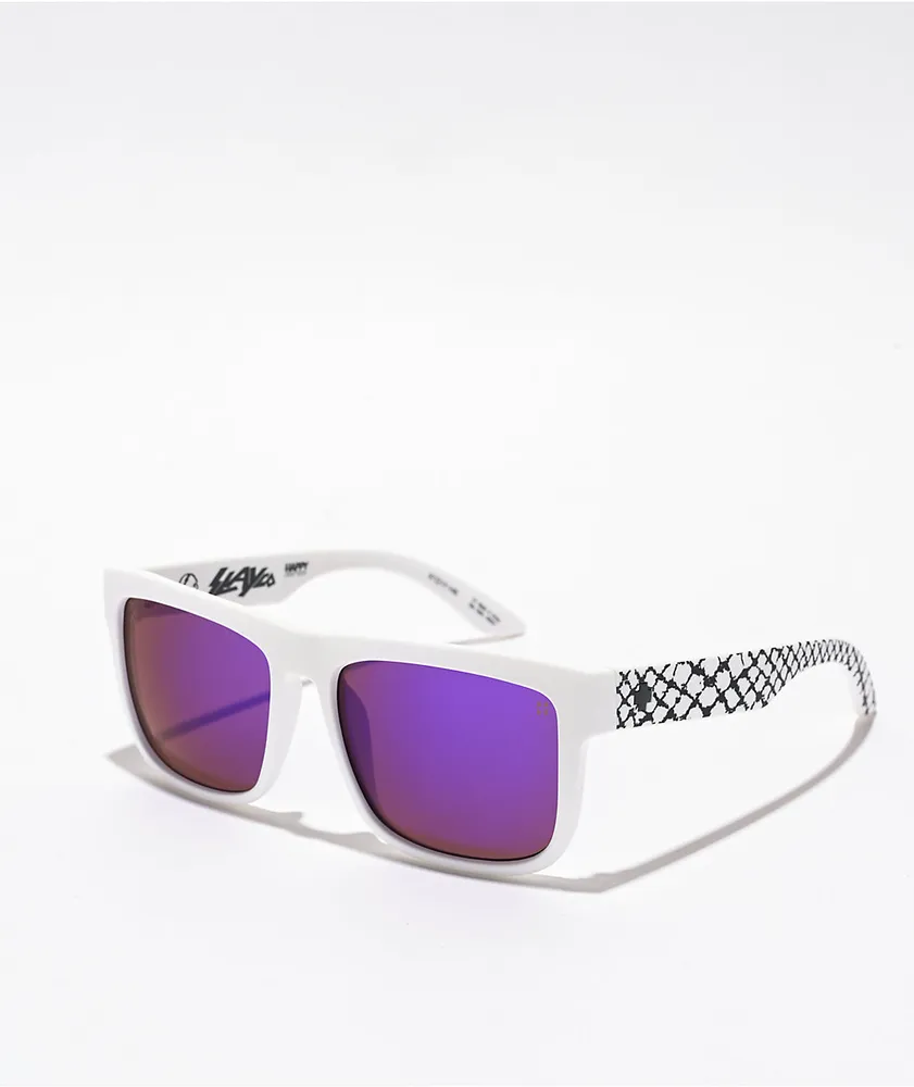 Spy white sunglasses sales