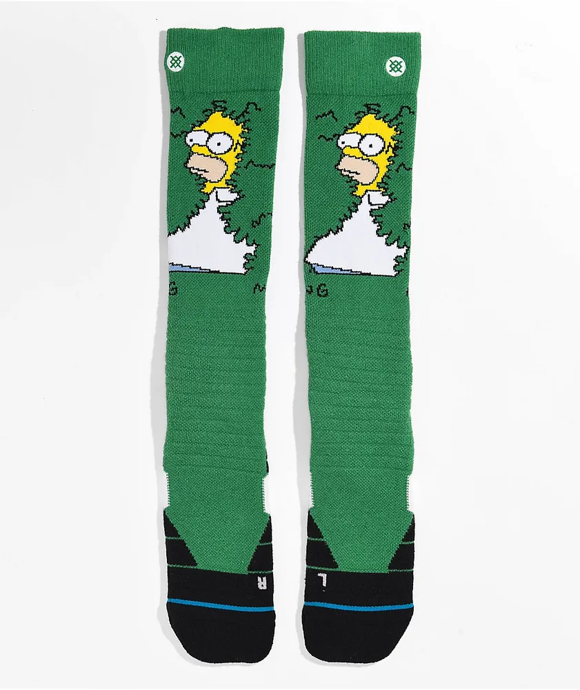 Stance x The Simpsons Homer Green Snowboard Socks Hamilton Place