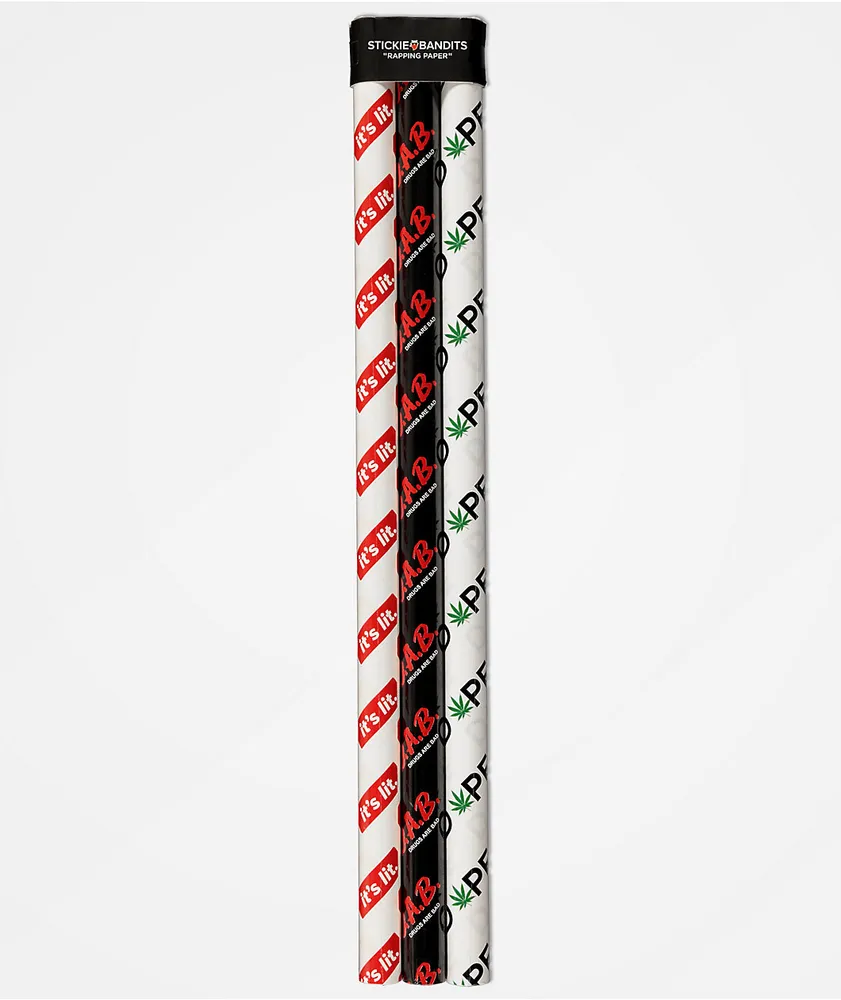 The Artist Collective Stickie Bandits Lit 3 Pack Wrapping Paper