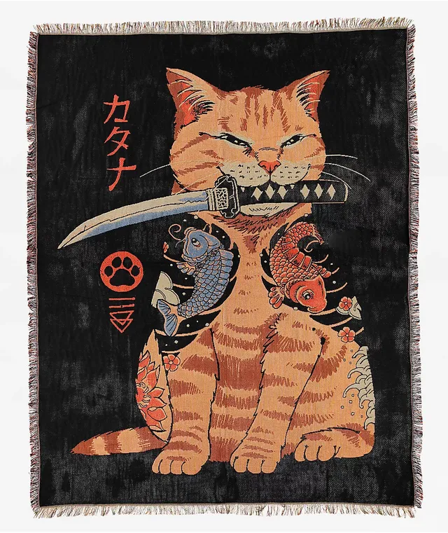 Strike Gently Cat Knife Blanket | Connecticut Post Mall