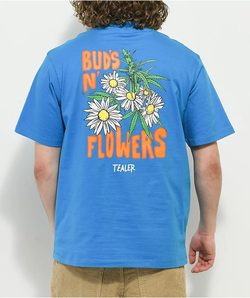 Tealer Buds N Flowers Blue T Shirt Vancouver Mall