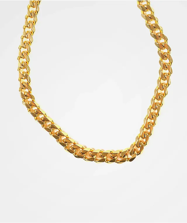 The Gold Gods 10mm Gold Flat Edge Cuban Link Chain Willowbrook