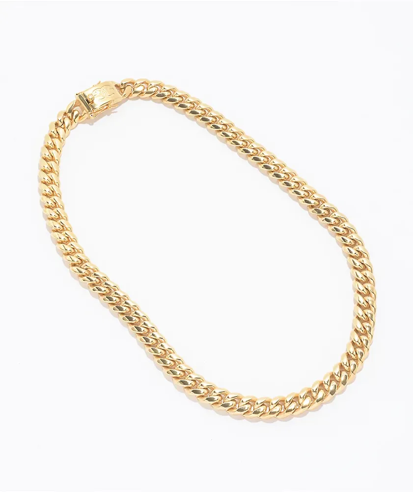 The gold gods cuban link necklace hot sale