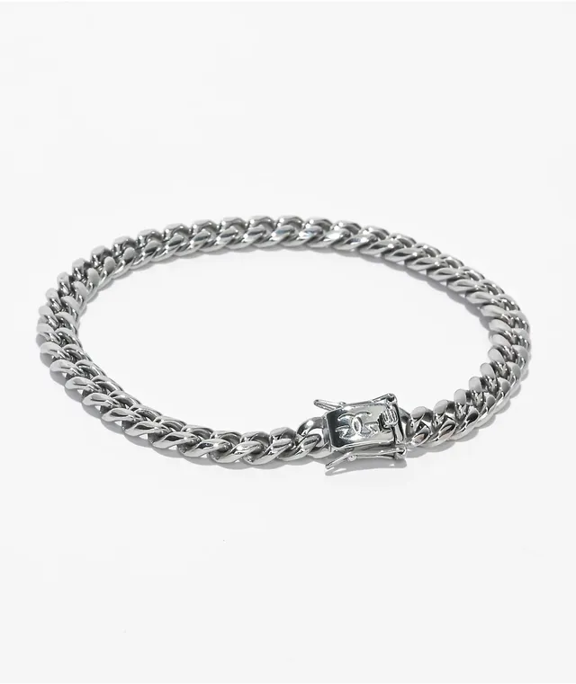 The Gold Gods 6mm Miami Cuban White Gold Bracelet The Pen Centre