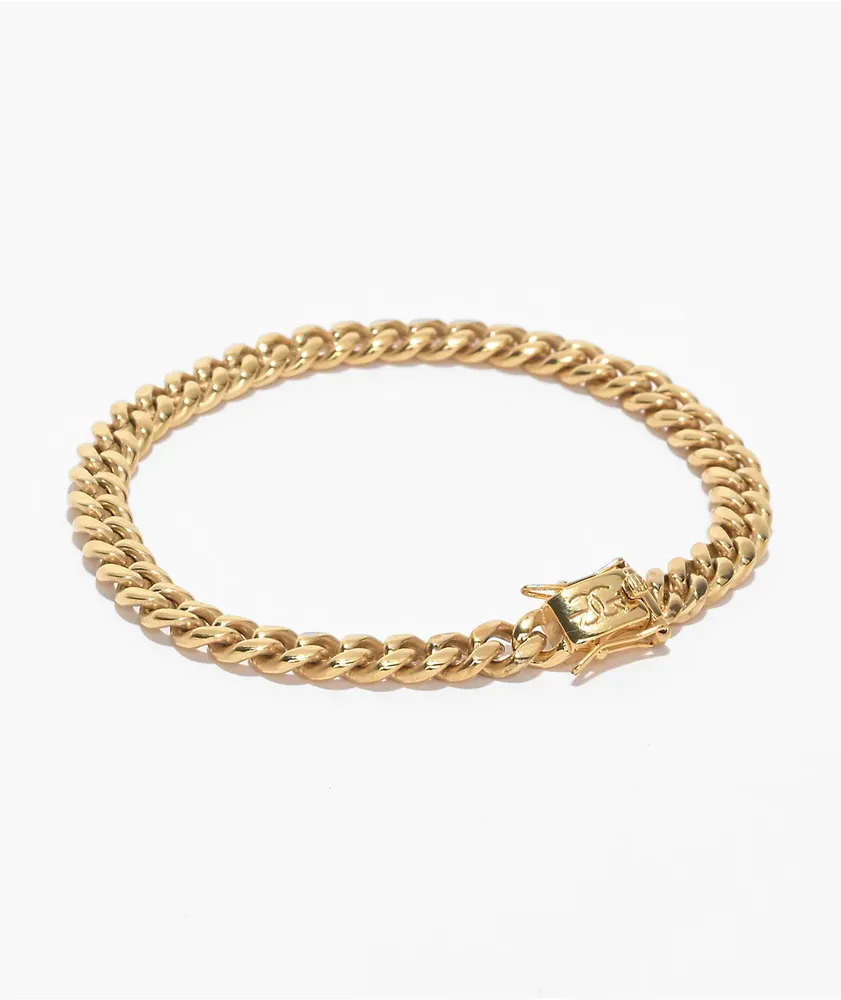 Gold gods cuban link bracelet clearance