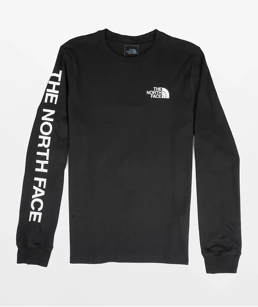 Black long sleeve north face online top