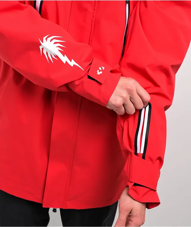 Vans checkerboard flame top red coaches jacket