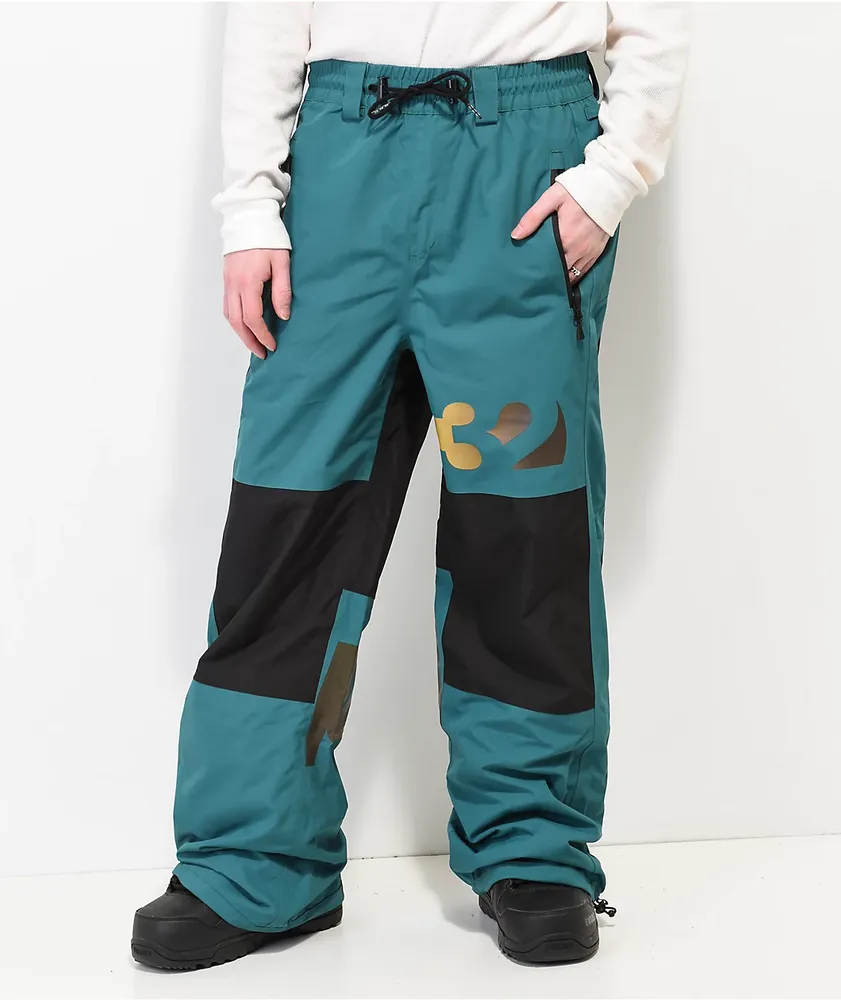 ThirtyTwo Sweeper Green 15K Snowboard Pants 2023 CoolSprings