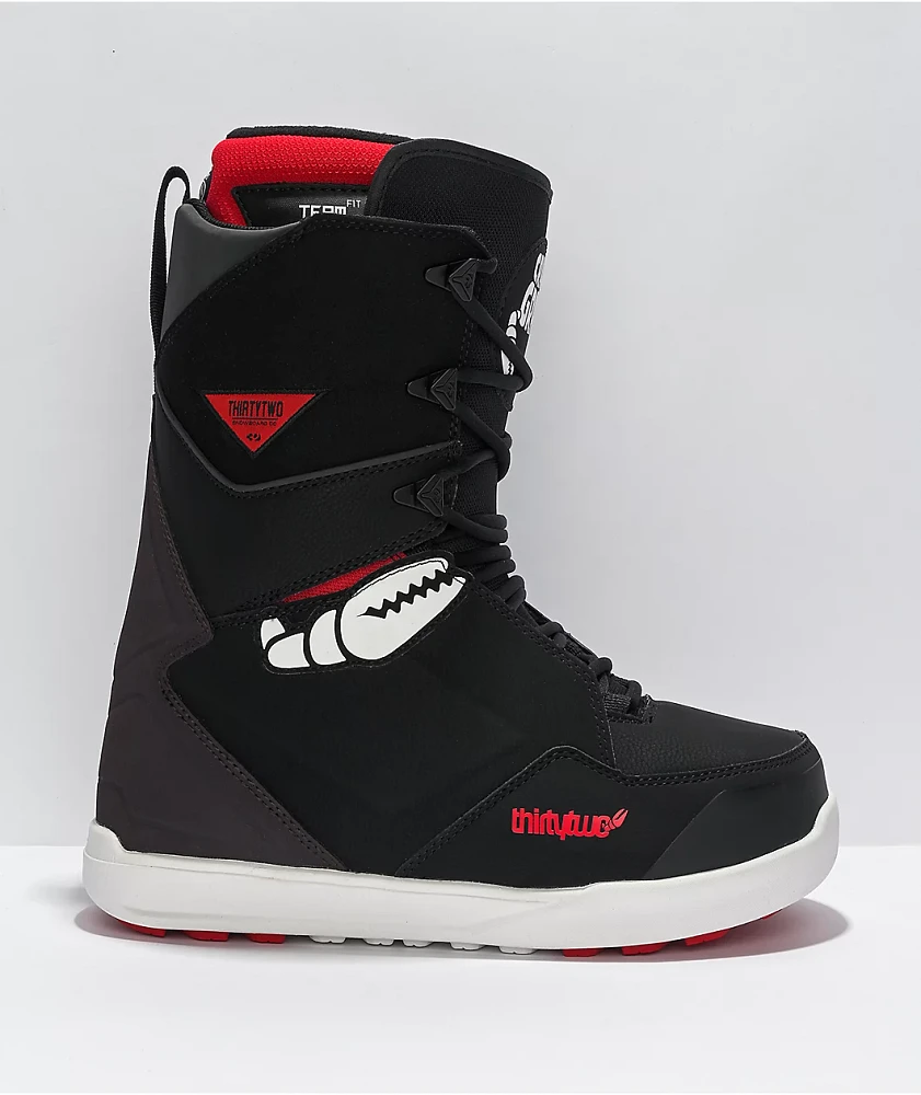 ThirtyTwo x Crab Grab Lashed Black Snowboard Boots 2022 at