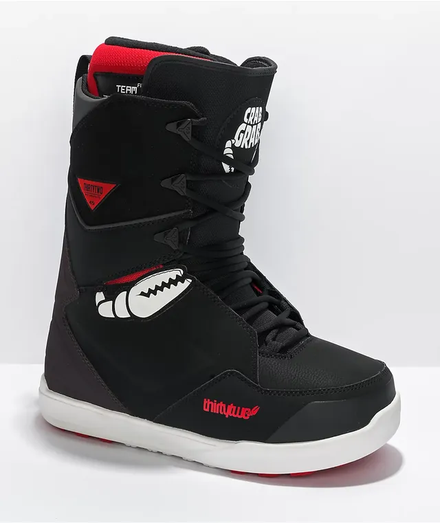 ThirtyTwo x Crab Grab Lashed Black Snowboard Boots 2022