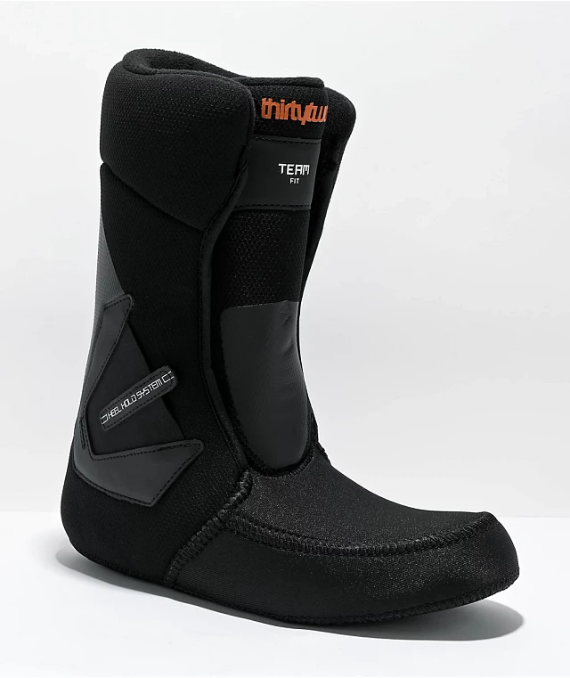 ThirtyTwo x Crab Grab Lashed Black Snowboard Boots 2023 at