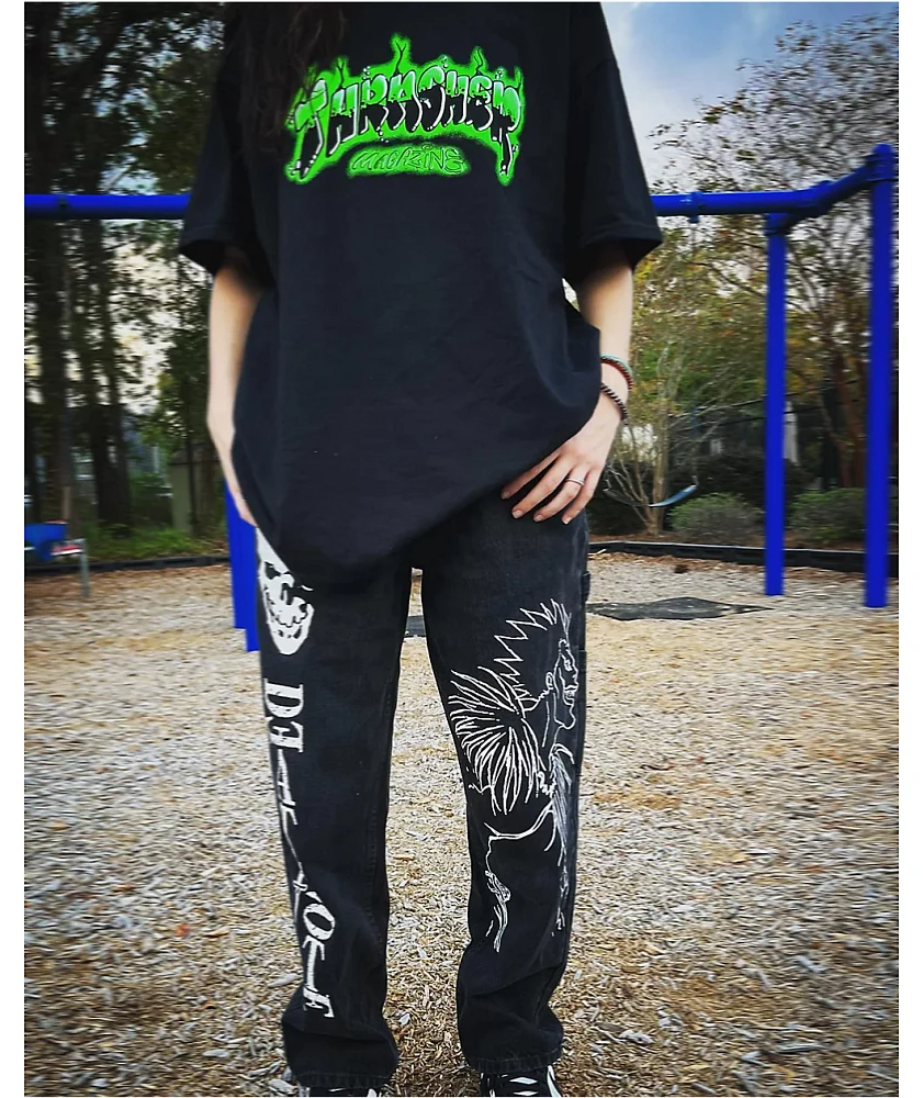 Thrasher Airbrush Black T-Shirt | MainPlace Mall