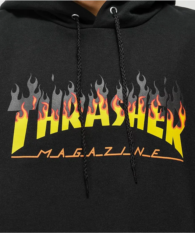 Thrasher BBQ Flame Black Hoodie CoolSprings Galleria