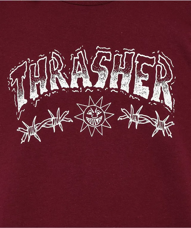 Maroon discount thrasher sweatshirt