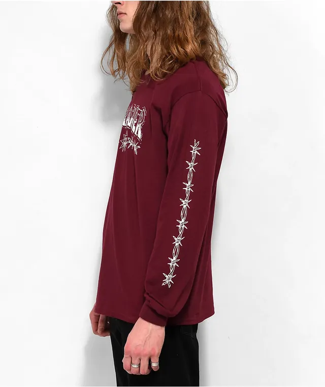 Burgundy thrasher t hotsell shirt