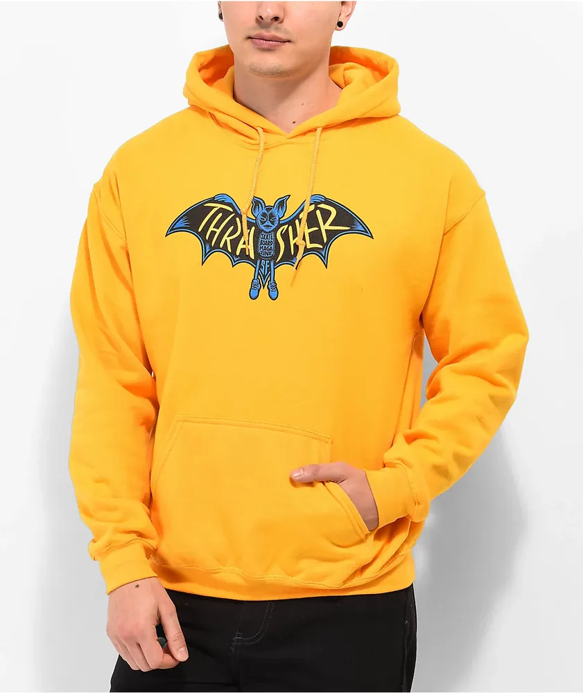 Thrasher Bat Gold Hoodie Willowbrook Shopping Centre