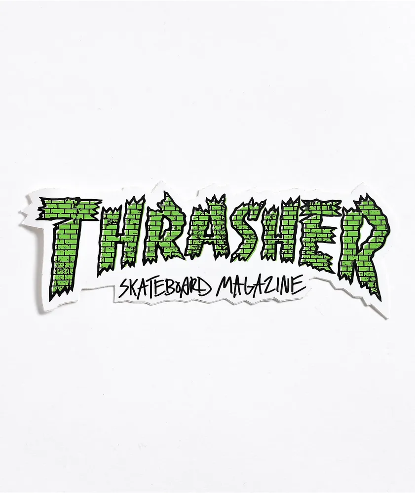 Neon green thrasher hot sale shirt