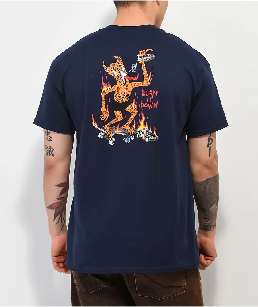 Thrasher navy blue shirt sale